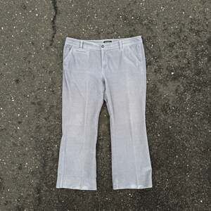 Eddie Bauer Women's Size 16 Grey Wide Wale Corduroy Straight Leg Pants